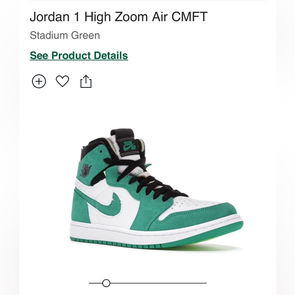 Jordan 1s High Zoom Air CMFT in Stadium Green